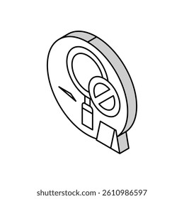 insufficient evidence crime isometric icon vector. insufficient evidence crime sign. isolated symbol illustration