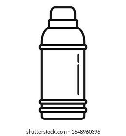 Insulated flask icon. Outline insulated flask vector icon for web design isolated on white background