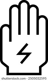 insulating icon. Thin linear style design isolated on white background