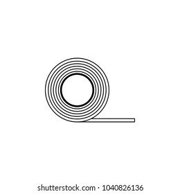 insulating tape icon.Element of popular ?onstruction tools icon. Premium quality graphic design. Signs, symbols collection icon for websites, web design, on white background