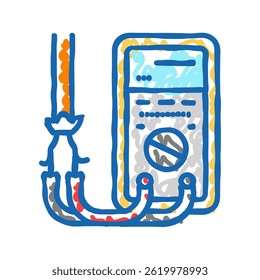 insulation check audit energy doodle icon sketch vector. insulation check audit energy sign. isolated symbol illustration