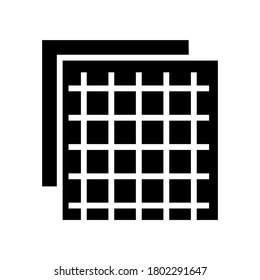 vector de icono de grifo de cuadrícula de aislamiento. signo de cuadrícula de aislamiento. símbolo de contorno aislado ilustración negra