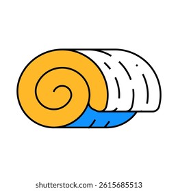 insulation and house wrap line icon vector. insulation and house wrap sign. isolated symbol illustration