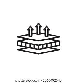 Insulation icon Black and white logo
