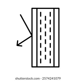 Insulation icon linear logo isolated