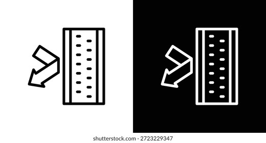 Concepto de logotipo de icono de aislamiento en trazos
