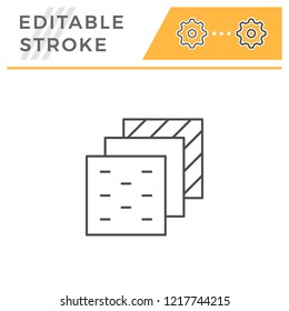 Insulation layers line icon