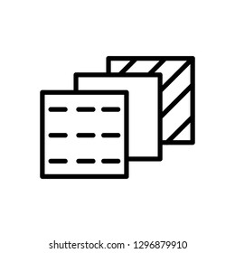 Insulation layers line icon