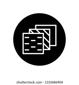 Insulation layers line icon 