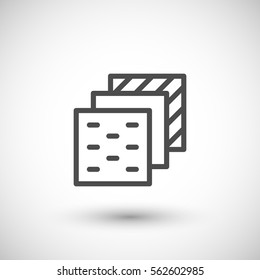 Insulation layers line icon - Shutterstock ID 562602985