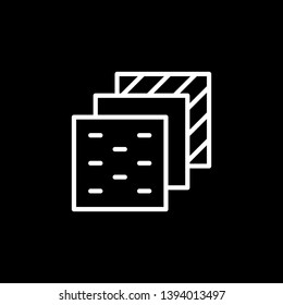 Insulation layers line outline icon