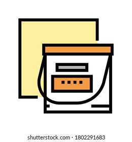 insulation material container color icon vector. insulation material container sign. isolated symbol illustration