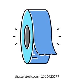vector de icono de color de rollo de aislamiento. signo de rollo de aislamiento. ilustración de símbolo aislado