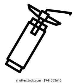 Icono de sellante de aislamiento. Icono de vector sellante de aislamiento de contorno para diseño web aislado en fondo blanco