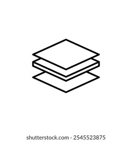Insulation thin line vector icon.