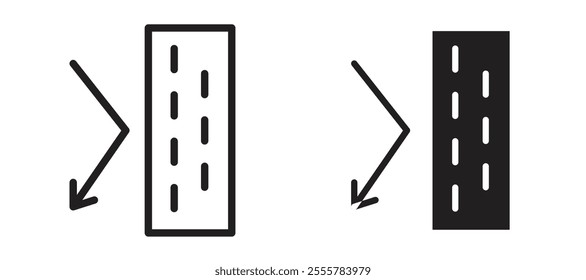 Insulation vector icon set in black color.