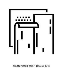 vector de icono de línea de fondo de pantalla de aislamiento. señal de papel tapiz de aislamiento. símbolo de contorno aislado ilustración negra