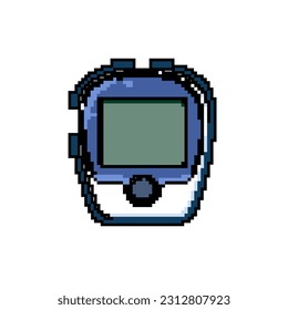 insulin blood glucometer game pixel art retro vector. bit glucose device, health test insulin blood glucometer. old vintage illustration