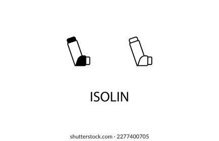 Insulin double icon design stock illustration
