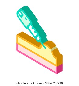 insulin injection isometric icon vector. insulin injection sign. isolated symbol illustration