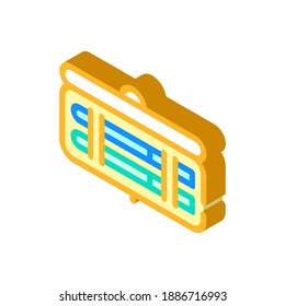 insulin injection set box isometric icon vector. insulin injection set box sign. isolated symbol illustration