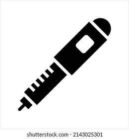 Insulin Pen Vector Icon Symbol Design