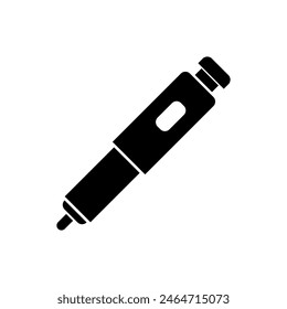 Insulin pen vector icon.simple flat vector trendy style illustration for web and app on white background..eps