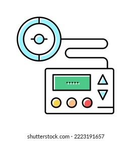 insulin pump color icon vector. insulin pump sign. isolated symbol illustration