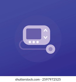 insulin pump icon, transparent design