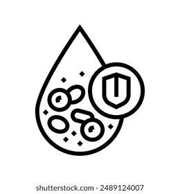 insulin resistance obesity overweight line icon vector. insulin resistance obesity overweight sign. isolated contour symbol black illustration