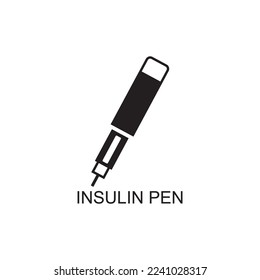 insuline pen icon , medical icon