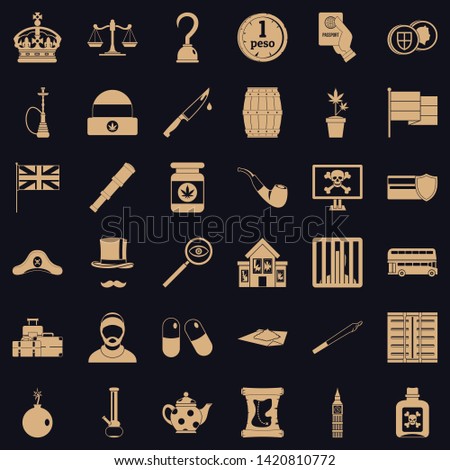 Insult icons set. Simple set of 36 insult vector icons for web for any design
