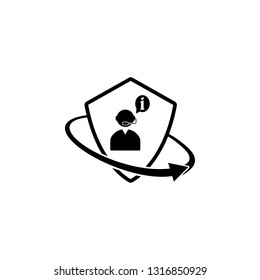 insurance advice. Element of insurance in shield icon. Premium quality graphic design icon. Signs and symbols collection icon for websites, web design, mobile app