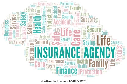 Insurance Agency word cloud vector made with text only
