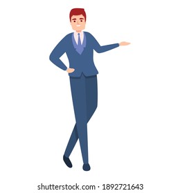Insurance agent icon. Cartoon of insurance agent vector icon for web design isolated on white background