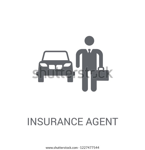 Insurance agent icon. Trendy\
Insurance agent logo concept on white background from Insurance\
collection. Suitable for use on web apps, mobile apps and print\
media.