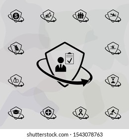 Insurance audit icon. Insurance icons universal set for web and mobile