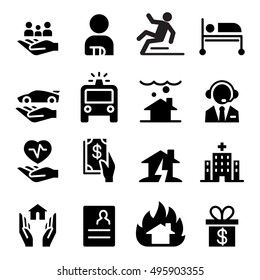 insurance business icons