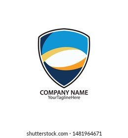 insurance business logo vector image