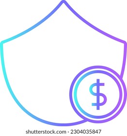 Insurance Business and Office icon with blue duotone style. protection, health, safety, shield, security, secure, protect. Vector illustration