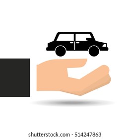 insurance car concept save car icon vector illustration eps 10