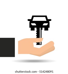 insurance car key security design vector illustration eps 10
