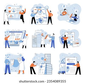Insurance for car, property, travel, accident, life, medical. Insurance concept is adapting changing societal needs Covers home insurance safeguard ones largest investment Care about family life