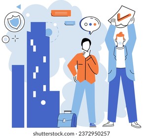 Insurance for car, property, travel, accident, life, medical. Insurance concept in modern times includes flexible payment options Covers home and vehicle insurance at affordable rates Care