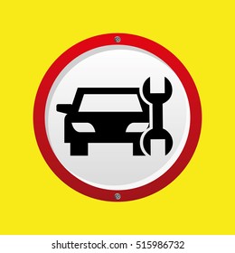 insurance car support tool graphic vector illustration eps 10