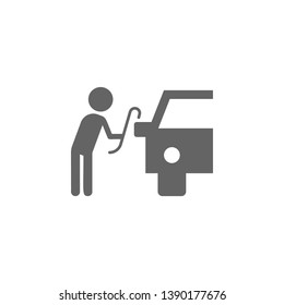 Insurance, car, theft icon. Element of insurance icon. Premium quality graphic design icon. Signs and symbols collection icon for websites, web design