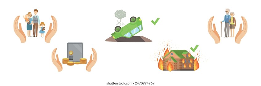 Insurance Case and Risk Security Against Unpleasant Incident Vector Set