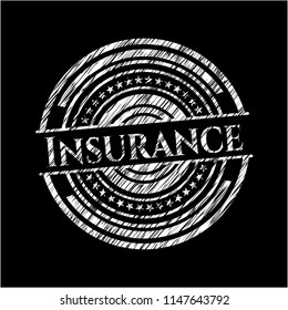 Insurance chalk emblem
