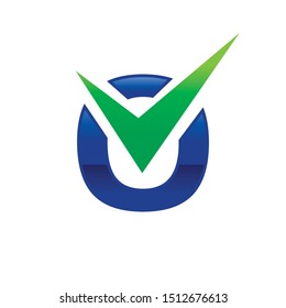Insurance Check Mark Initial O Lettermark Stock Vector (Royalty Free ...