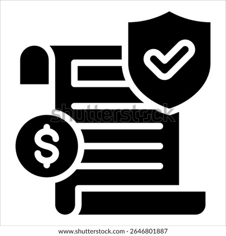 Insurance Claim Icon Element For Design